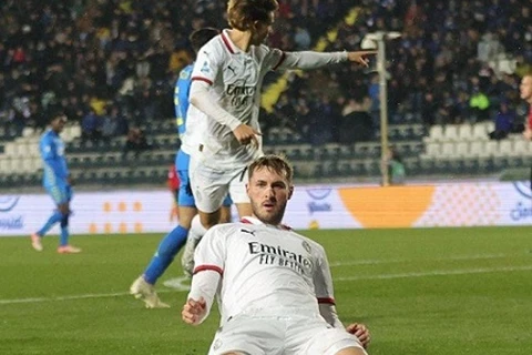 ميلان يهزم إمبولي بثنائية في الدوري الإيطالي